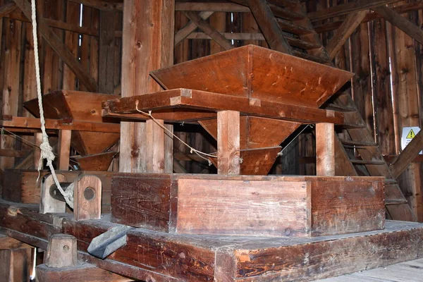 Sibiuortaçağ su değirmenindeki ortaçağ su değirmeni taş ya da ahşap direklerle desteklenen bir değirmendir. Değirmen taşlarını güden bir tekerleği vardır ve su kaynağı da bir kanalda üretilir.