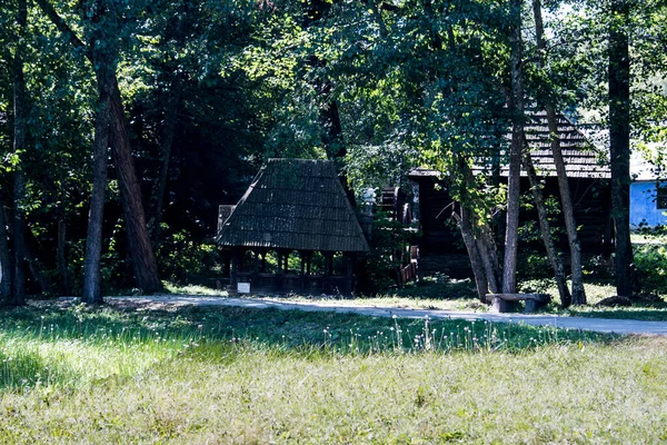 Pabrik Air Abad Pertengahan Hutan Penggilingan Air Sibiumedieval Ini Adalah — Stok Foto