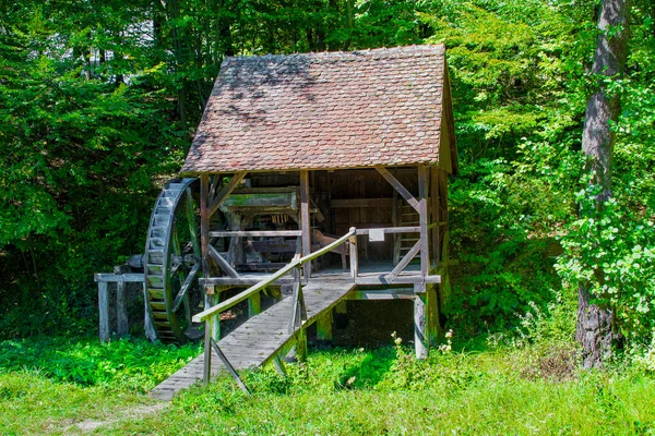 Medieval Water Mill Woods Sibiumedieval Water Mill Mill Built Wood — Foto de Stock