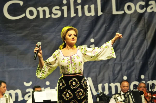 Artist Dressed Folk Costume Women Banat Romaniafolk Costume Composed Traditional — Stok fotoğraf