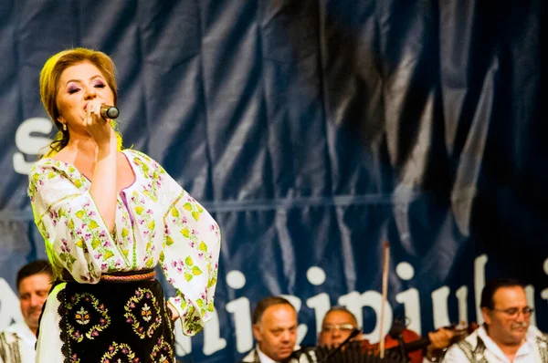 Banat, Romaniafolk kostüm giymiş sanatçı, geleneksel örgü işlemeli mavi veya kırmızı iplik, kucak, yelek, yarasa ve fotoğraf önde ve arkada pamuk iplik, kavana ve ipek iplik ile dikilmiş