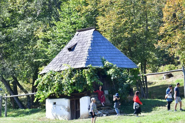 Haus Traditionellen Rumänischen Stil Zeichnet Sich Durch Einfachheit Und Bescheidenheit — Stockfoto