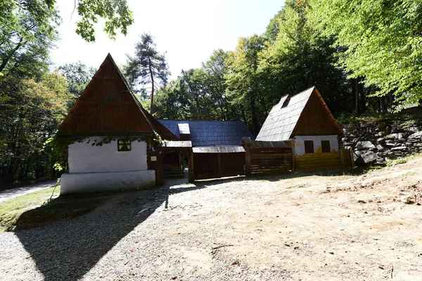 Будинок Традиційному Румунському Стилі Характеризується Простотою Скромністю Корисністю Природними Матеріалами — стокове фото