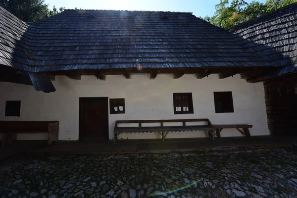 Дом Традиционном Румынском Стиле Характеризуется Простотой Скромностью Полезностью Природными Материалами — стоковое фото