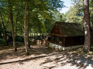 Geleneksel Romen tarzında ev, basitlik ve alçakgönüllülük, fayda ve doğal malzemeler, katı mimari, doğayla ilişkili olarak yapılmış, kapı eşiği kısa, pencereler küçük