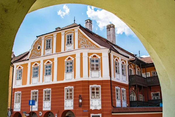 Centre Historique Sibiu Est Zone Centrale Ville Concentrée Autour Trois — Photo