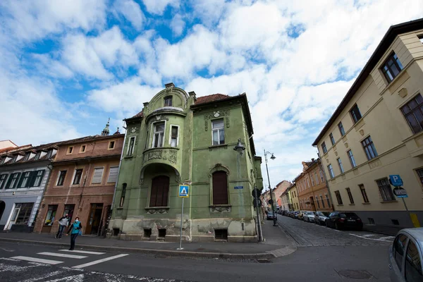 Centro Histórico Sibiu Área Central Cidade Concentrada Torno Três Markets — Fotografia de Stock