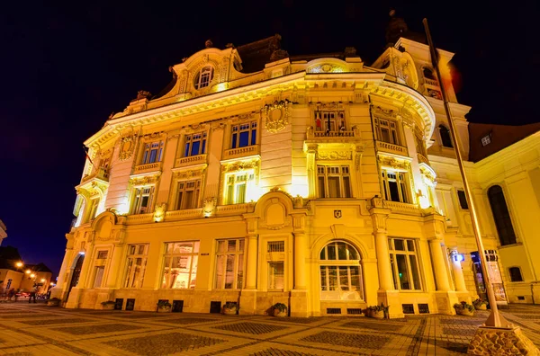 Historické Centrum Sibiu Centrální Část Města Soustředěné Kolem Tří Trhu — Stock fotografie