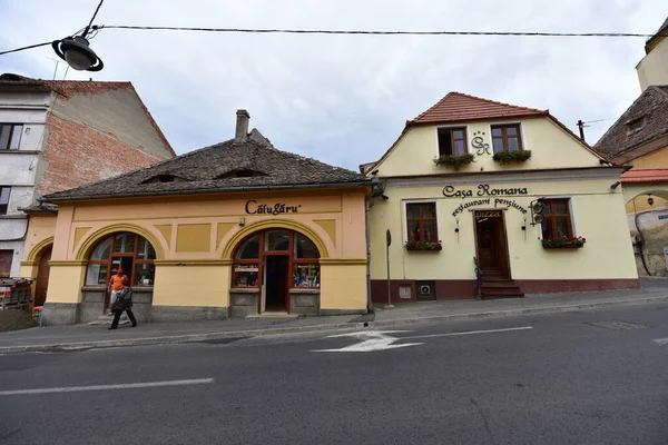 Centro Histórico Sibiu Zona Central Ciudad Concentrado Torno Tres Markets —  Fotos de Stock