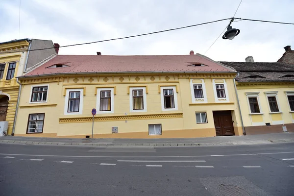 Історичний Центр Сібіу Центральний Район Міста Зосереджений Навколо Трьох Ринкових — стокове фото