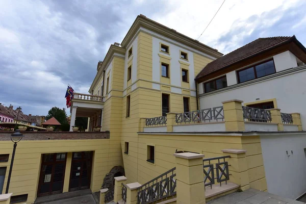 Historiska Centrum Sibiu Centralt Område Staden Koncentrerat Kring Tre Marknader — Stockfoto