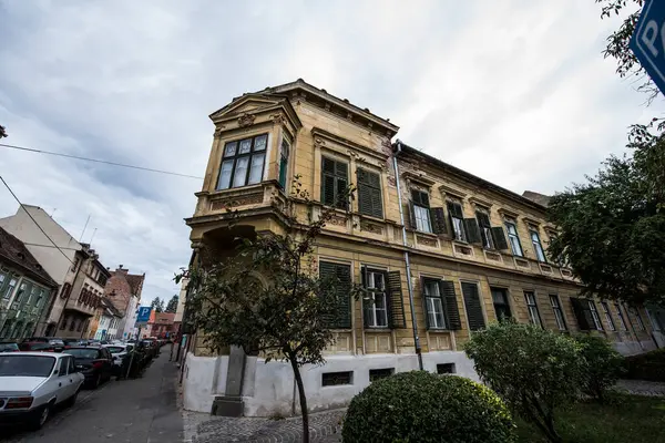 Historické Centrum Sibiu Centrální Část Města Soustředěné Kolem Tří Trhu — Stock fotografie