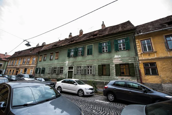 Historické Centrum Sibiu Centrální Část Města Soustředěné Kolem Tří Trhu — Stock fotografie