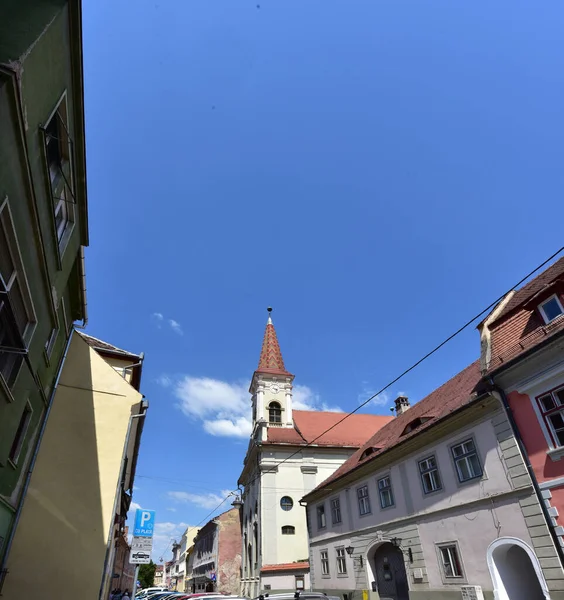 Centro Histórico Sibiu Área Central Cidade Concentrada Torno Três Markets — Fotografia de Stock