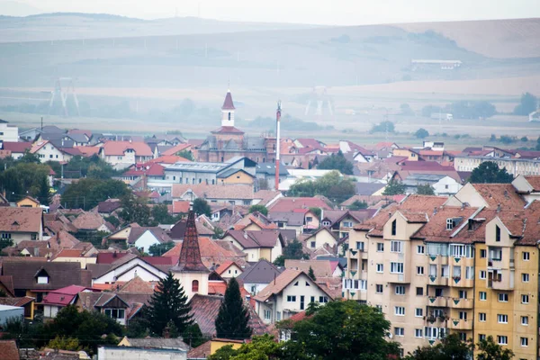 Medieval Fortress Sibiu Seen Council Tower Known Red City Due — Stockfoto