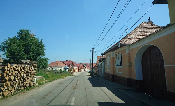 Huizen Glade Van Sibiu Respect Eenvoud Van Traditionele Architectuur Zijn — Stockfoto