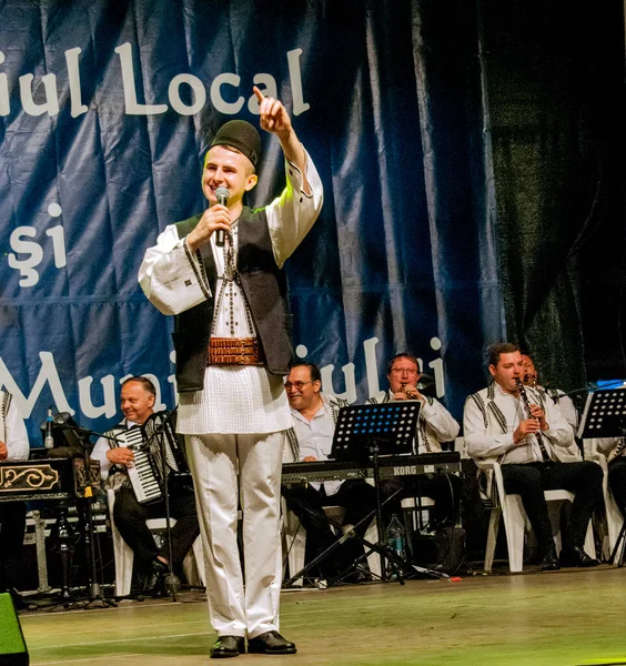Herders Van Novaci Roemenië Dag Van Vakantie Zijn Gekleed Nationale — Stockfoto