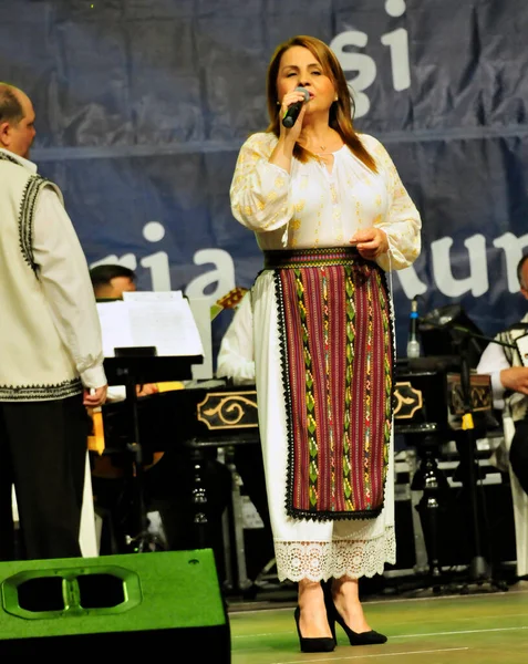 Targu Jiu Romania Maggio 2018Artisti Costume Folk Gorjle Parti Dell — Foto Stock