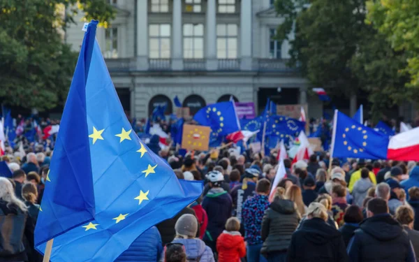 POZNAN - POLAND - 2021: Demokrasinin savunulması ve sembolik adı PLAC WOLNOSCI (FREEDOM SQUARE) 