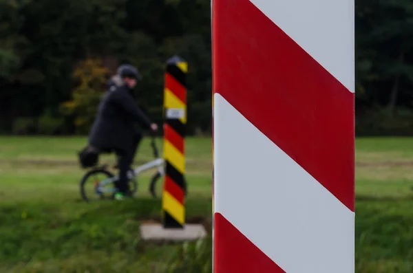 Posti Frontiera Stato Marcare Confine Tra Gli Stati Della Polonia — Foto Stock