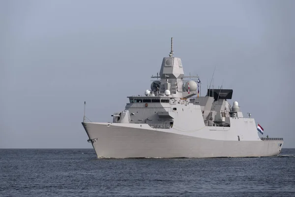 Baltic Sea Polsko 2022 Moderní Holandská Fregata Pluje Moři — Stock fotografie