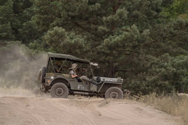 Borne Sulinowo West Pomeranian Poland 2022 International Rally Military Vehicles — Stock Photo, Image