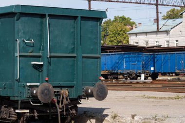 RAILWAY TRANSPORT - Coal wagons on a railway station siding