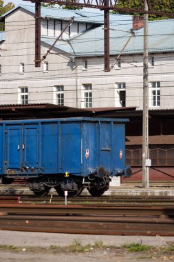 RAILWAY TRANSPORT - Coal wagons on a railway station siding