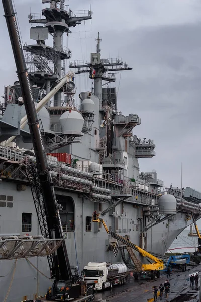 Gdynien Polen 2022 Das Amerikanische Amphibische Angriffsschiff Hafenbecken Bereitet Sich — Stockfoto