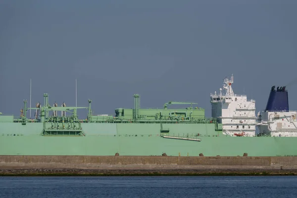 LNG TANKER - The ship with a load of gas goes to  port in Swinoujscie