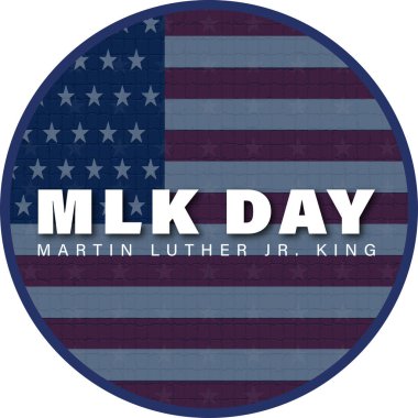 Vektör illüstrasyonu Martin Luther King Günü tebrik kartı. Soyut arkaplan