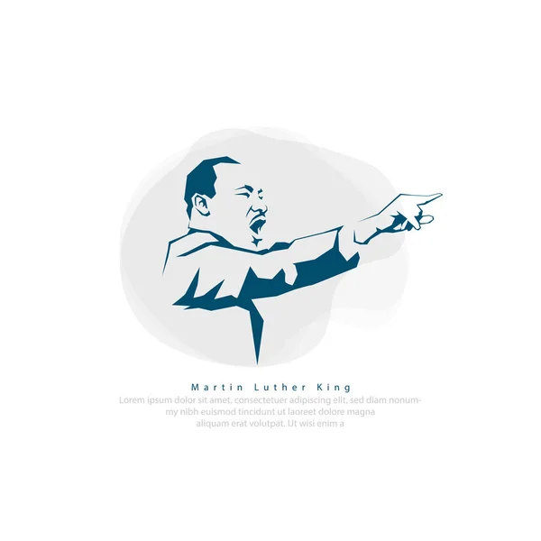 Ilustração Vetorial Martin Luther King Day Cartão Saudação Contexto Abstrato — Vetor de Stock