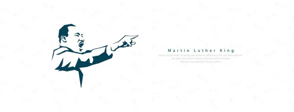 Vektorová Ilustrace Pozdrav Martina Luthera Kinga Abstraktní Pozadí — Stockový vektor