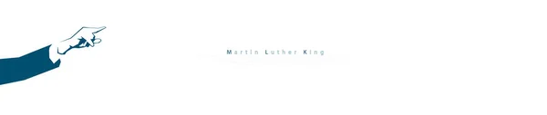 Векторна Ілюстрація Дня Короля Або День Мартіна Лютера Кінга Білому — стоковий вектор