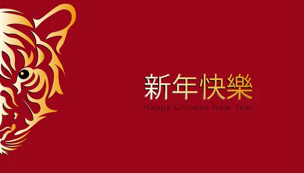Chinese Characters Mean Happy New Year Happy Chinese New Year — Stock vektor