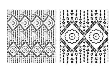 Soyut etnik geometrik şablon tasarımı arka plan için pürüzsüz 