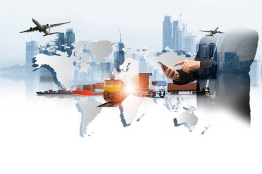 İş sektörü ve güvenlik konteynır kamyonu, taşımacılık ve ithalat-ihracat ticari lojistik, nakliye sektöründe gemi ve kargo uçağı iki katına çıkarıldı. 