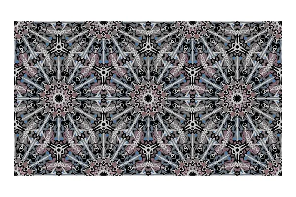 Ethnische Muster Nahtlose Blütenfarbe Orientalisch Nahtloses Muster Design Für Stoff — Stockvektor