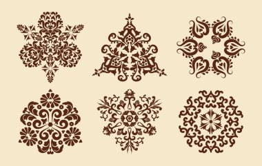Altı desenli mandalas..