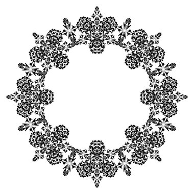 Dairesel süsün zarif deseni. 