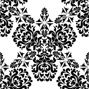 çiçek süslemeli Vintage seamless modeli. 