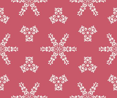 Noel arkaplanı. Pembe kar taneleri