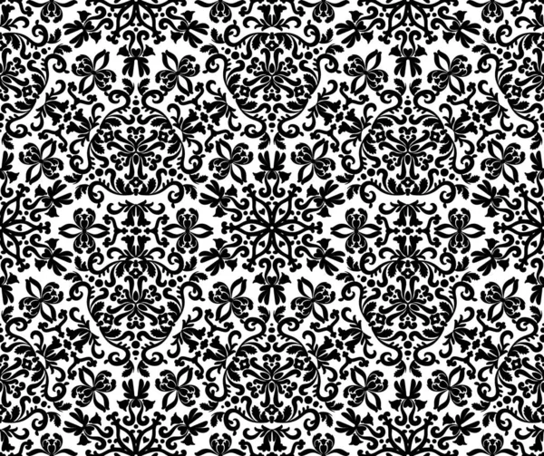 Dekoratif Kusursuz Vektör Damask Deseni 