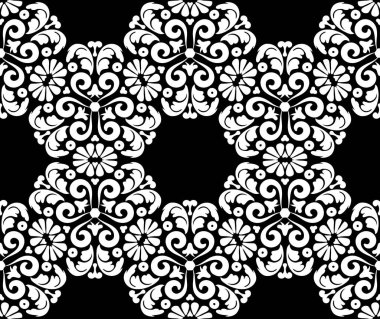 Çiçeksiz zengin desenli, eski tarz.. 