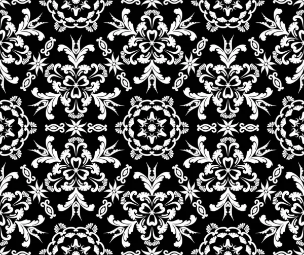 Floral seamless pattern in the style of baroque. — Stock Vector