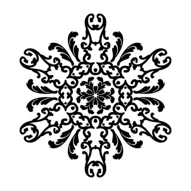 Şam dairesel deseni. Arabesk 