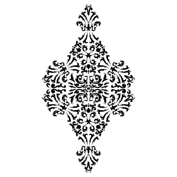 Elegante lujoso estilo barroco vector ornamento. — Vector de stock