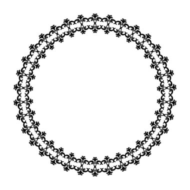 Doğulu süsü şeklinde dairesel çerçeve
