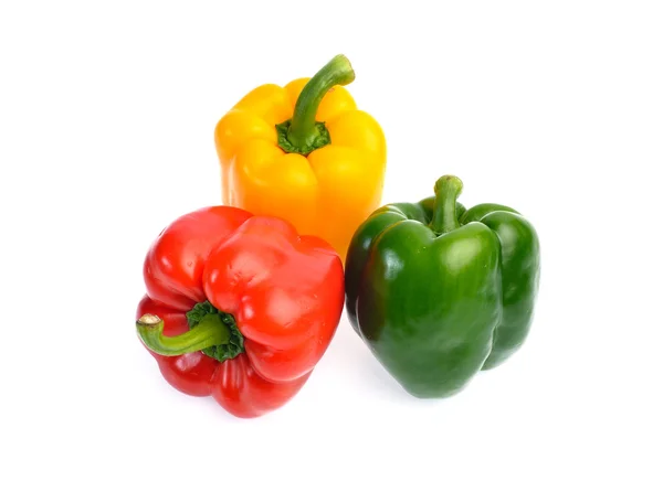 Fresh sweet pepper isolated on white background — Stock Photo, Image