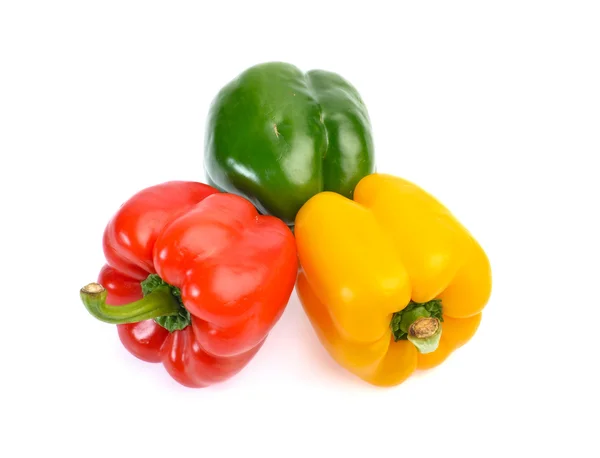 Fresh sweet pepper isolated on white background — Stock Photo, Image